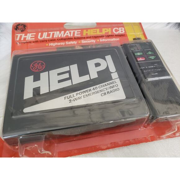 GE Help! Full Power Portable Emergency / Info CB Radio 40 Channel 2 Way CB Radio - Picture 5 of 6